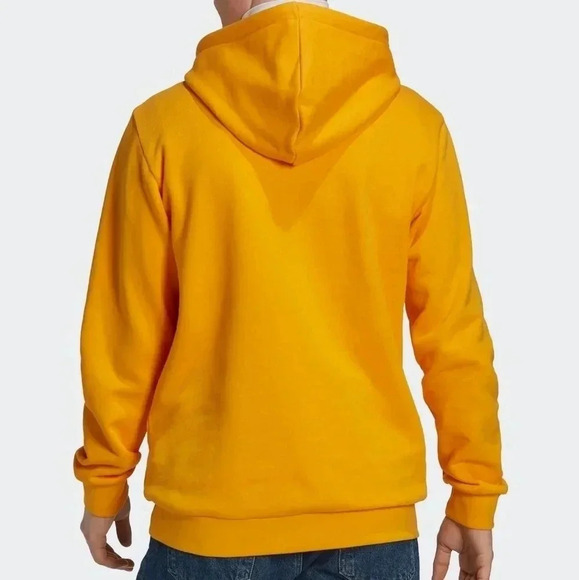 Adidas Men's Adicolor Classics Trefoil Hoodie Collegiate Gold - Picture 3 of 3